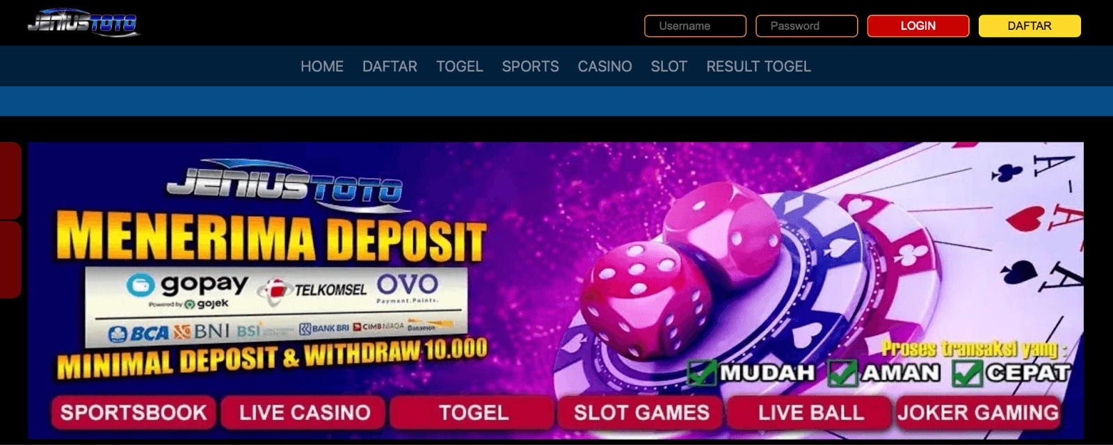 Indobet-Jeniustoto-banner
